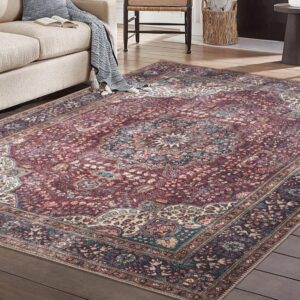 Washable Area Rug with Non-Slip Backing