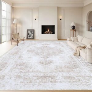 Non-Slip Distressed Medallion Rug