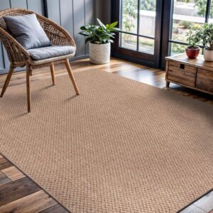 Brown Indoor-Outdoor Jute Rug