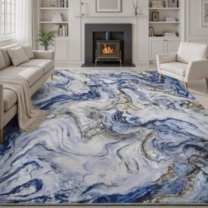 Large Stain-Resistant Machine-Washable Rug